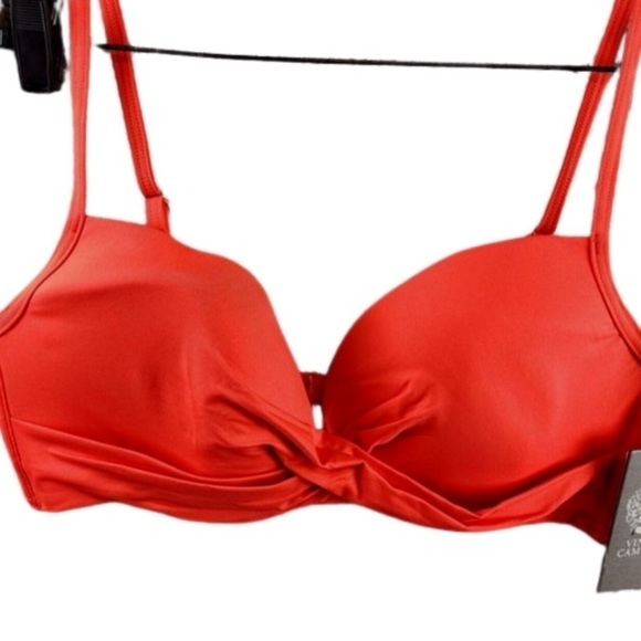 VINCE CAMUTO Women's Draped Adjustable-Strap Bikini Top swimwear - Picture 8 of 11